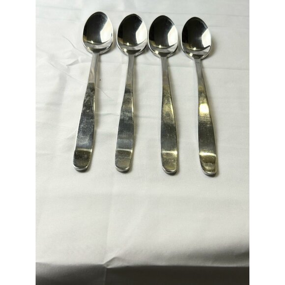 Cambridge 18/8 Stainless Steel Soup Spoons Set of 4 Modern Flatware Silverware - Picture 9 of 11